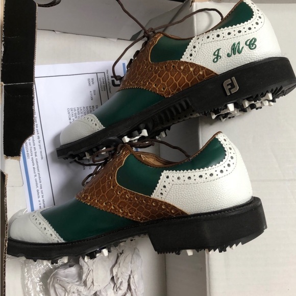 FJ icon shield leather golf shoes 4.5 - Picture 10 of 12